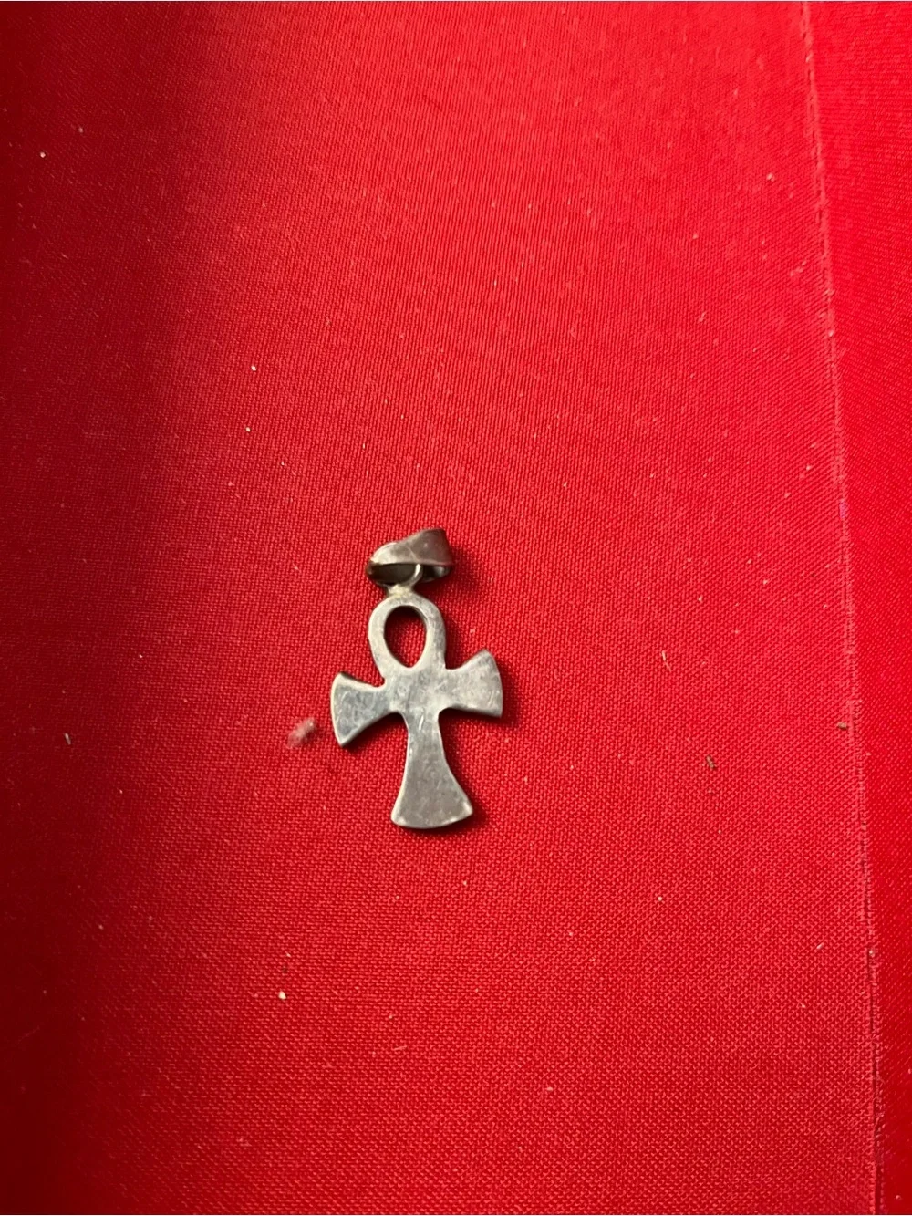 Sterling Silver Ankh Pendant - Silver